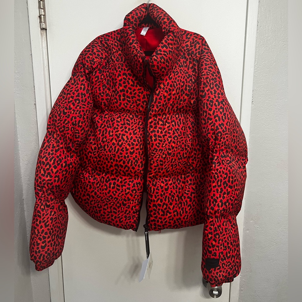 Fabletics Leopard Puffer Jacket